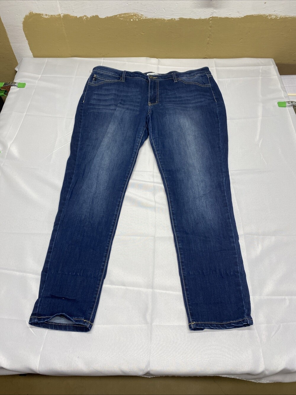KanCan Women's Blue Denim Jeans Style KC7092YT-P Size 3XL